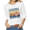 I Like Beer And Billiards And Maybe 3 People Women Graphic Long Sleeve T-shirt