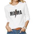 Mama Lightning Bolt Leopard Cheetah Print Mothers Day Women Graphic Long Sleeve T-shirt