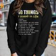 10 Things I Want In Life Horse Horse For Girls Women Long Sleeve T-shirt Gifts for Her