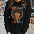 Womens 45 Years Old 45Th Birthday Black African American Since 1977 Women Long Sleeve T-shirt Gifts for Her
