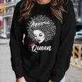 Aquarius Zodiac Birthday Afro For Black Women Women Long Sleeve T-shirt Gifts for Her