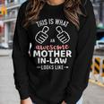 This Is What An Awesome Mother-In-Law Looks Like Women Long Sleeve T-shirt Gifts for Her