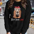 Basset Hound Mom Tshirt Birthday Outfit Women Long Sleeve T-shirt Gifts for Her