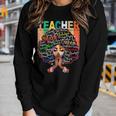 Black Teacher Educator Magic Africa Proud History Men Women V3 Women Graphic Long Sleeve T-shirt Gifts for Her