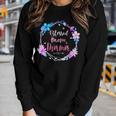 Blessed To Be Called Mom And Mormor Cute Colorful Floral Women Graphic Long Sleeve T-shirt Gifts for Her