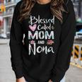Blessed To Be Called Mom And Nona Flower Gifts Women Graphic Long Sleeve T-shirt Gifts for Her