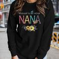 Blessed To Be Called Nana New Nana Birthday Mothers Day Gift Women Graphic Long Sleeve T-shirt Gifts for Her