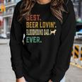 Bloodhound Dog Lover Best Beer Loving Bloodhound Dad Women Long Sleeve T-shirt Gifts for Her