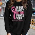 Breast Cancer Support Family Women Breast Cancer Awareness Women Long Sleeve T-shirt Gifts for Her