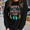 Bumps First Shirt Baby Expecting Mom Women Long Sleeve T-shirt Gifts for Her