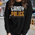 Candy PoliceHalloween Costume Mom & Dad Women Graphic Long Sleeve T-shirt Gifts for Her