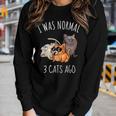 Cat S Women Funny Cat Mom Dad Crazy Cat Lady Gift Women Graphic Long Sleeve T-shirt Gifts for Her