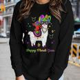 Crawfish Riding Prob Llama Funny Mardi Gras New Orleans Kids Women Graphic Long Sleeve T-shirt Gifts for Her