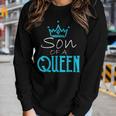 Cute Mother Of A Prince Son Of A Queen Matching Women Graphic Long Sleeve T-shirt Gifts for Her