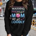 Cute Volleyball For Women Leopard Cool Volleyball Mom Women Long Sleeve T-shirt Gifts for Her