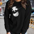 Dabbing Panda - Cute Animal Giant Panda Bear Dab Dance Women Long Sleeve T-shirt Gifts for Her