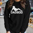 Dad Bod Dadbod Silhouette With Beer Gut Women Long Sleeve T-shirt Gifts for Her