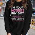 Im Your Dad Says Youre Welcome Women Long Sleeve T-shirt Gifts for Her