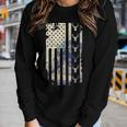 Deer Hunting American Flag 4Th Of July Fathers Day Christmas Women Graphic Long Sleeve T-shirt Gifts for Her