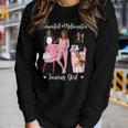 Womens Educated Melanated Taurus Girl Black Womens Brown Skin Girl Women Long Sleeve T-shirt Gifts for Her