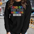 End Of The Year Autographs 2023 Teacher Last Day Autographs Women Long Sleeve T-shirt Gifts for Her