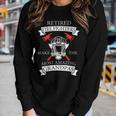 Fathers Day Fireman Grandpa Gift Retired Fire Fighters Women Graphic Long Sleeve T-shirt Gifts for Her