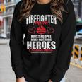 Firefighter Proud Mom With Their Heroes For Mothers Day Women Graphic Long Sleeve T-shirt Gifts for Her