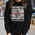 Firefighters Dont Brag - Proud Firefighter Daughter Women Long Sleeve T-shirt Gifts for Her