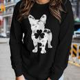 French Bulldog St Patricks Day Men Women Shamrock Dog Lover Women Graphic Long Sleeve T-shirt Gifts for Her