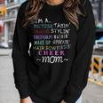 Funny Cheerleading Mom S For Cheer Moms Women Graphic Long Sleeve T-shirt Gifts for Her