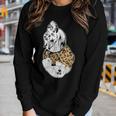 Funny Leopard Shih Tzu Mom Costume Mothers Day Gift Women Graphic Long Sleeve T-shirt Gifts for Her