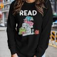 Funny Teacher Library Read Book Club Piggie Elephant Pigeons V6 Women Graphic Long Sleeve T-shirt Gifts for Her
