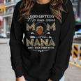 Womens God ed Me Two Titles Mom And Nana Black Girl God Women Long Sleeve T-shirt Gifts for Her