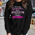 Godmother Because Partner In Crime Sounds Like Bad Influence Women Graphic Long Sleeve T-shirt Gifts for Her