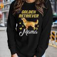 Golden Retriever Mama Dog Mom Mother Women Graphic Long Sleeve T-shirt Gifts for Her