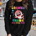 Gramma Shark Funny Mothers Day Gift For Womens Mom Women Graphic Long Sleeve T-shirt Gifts for Her