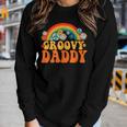 Groovy Daddy Tie Dye Hippie Rainbow Matching Family Women Long Sleeve T-shirt Gifts for Her