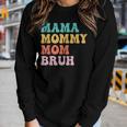 Groovy Mama Mommy Mom Bruh For Moms Women Long Sleeve T-shirt Gifts for Her