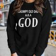 Grumpy Old Dad Aka God Fathers Day Christmas Women Long Sleeve T-shirt Gifts for Her