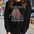 Im A Grumpy Old Lady If You Dont Want A Sarcastic Cat Women Long Sleeve T-shirt Gifts for Her Im A Grumpy Old Lady If You Dont Want A Sarcastic Cat Women Long Sleeve T-shirt Gifts for Her