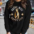 Happy Wife Happy Life - Golf Game For Happy Marriage Women Long Sleeve T-shirt Gifts for Her