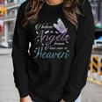 I Believe In Angels Because I Have Some In Heaven Mom & Dad Women Graphic Long Sleeve T-shirt Gifts for Her
