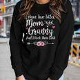 I Have Two Titles Mom And Granny Cute Floral Arrow Gift Women Graphic Long Sleeve T-shirt Gifts for Her