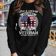 Im A Mom Grandma And A Veteran Nothing Scares Me Military Women Graphic Long Sleeve T-shirt Gifts for Her