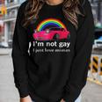 I’M Not Gay I Just Love Miatas Lgbt Rainbow Lesbian Pride Women Long Sleeve T-shirt Gifts for Her
