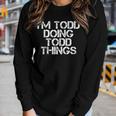 Im Todd Doing Todd Things Funny Christmas Todd Gift Idea Women Graphic Long Sleeve T-shirt Gifts for Her