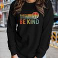 In A World Where You Can Be Anything Be Kind Vintage Hippie Women Graphic Long Sleeve T-shirt Gifts for Her