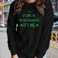 Womens Its Me Hi Im The Drunkest Its Me Humor Patrick Day Women Long Sleeve T-shirt Gifts for Her