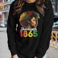 Junenth Is My Independence Day Womens Black Pride Women Long Sleeve T-shirt Gifts for Her