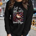 Just A Girl Who Loves Guinea Pigs Gift Mom Daughter Girls Women Graphic Long Sleeve T-shirt Gifts for Her